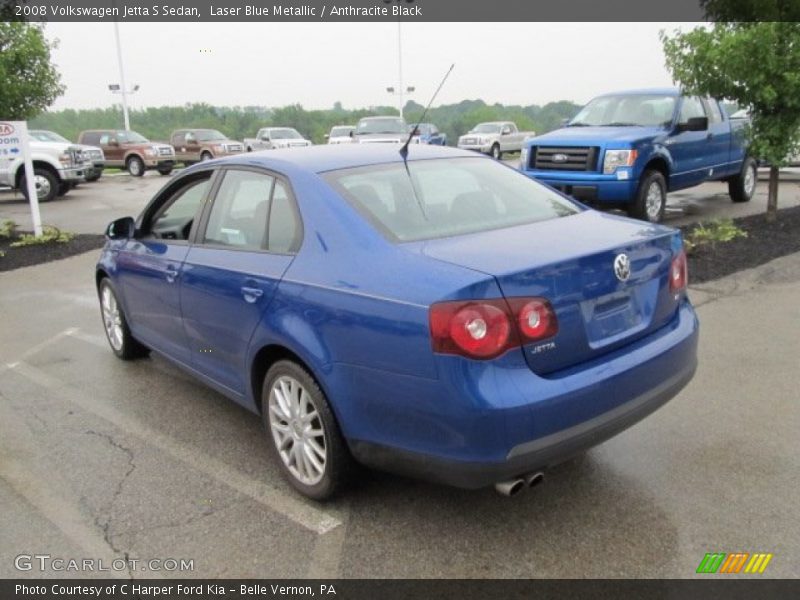 Laser Blue Metallic / Anthracite Black 2008 Volkswagen Jetta S Sedan