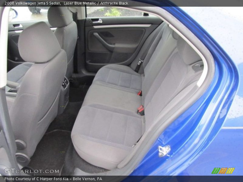 Laser Blue Metallic / Anthracite Black 2008 Volkswagen Jetta S Sedan