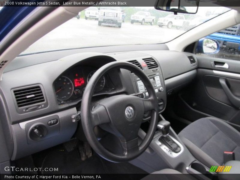 Laser Blue Metallic / Anthracite Black 2008 Volkswagen Jetta S Sedan