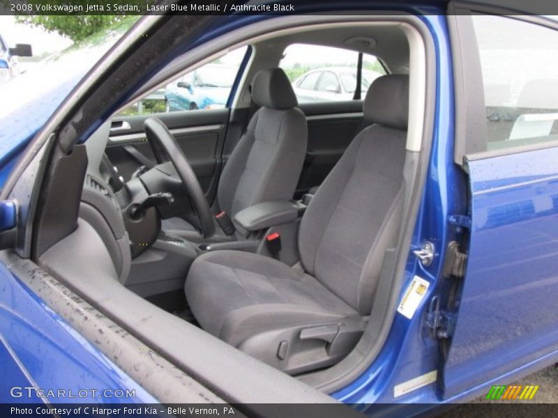 Laser Blue Metallic / Anthracite Black 2008 Volkswagen Jetta S Sedan