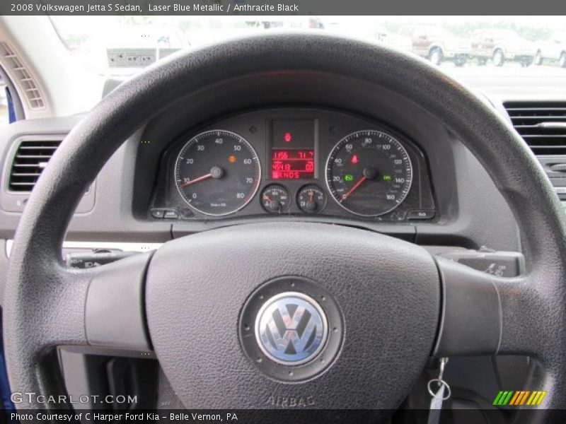 Laser Blue Metallic / Anthracite Black 2008 Volkswagen Jetta S Sedan