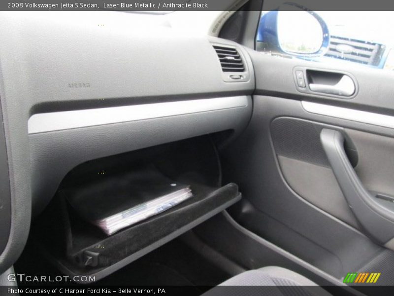 Laser Blue Metallic / Anthracite Black 2008 Volkswagen Jetta S Sedan