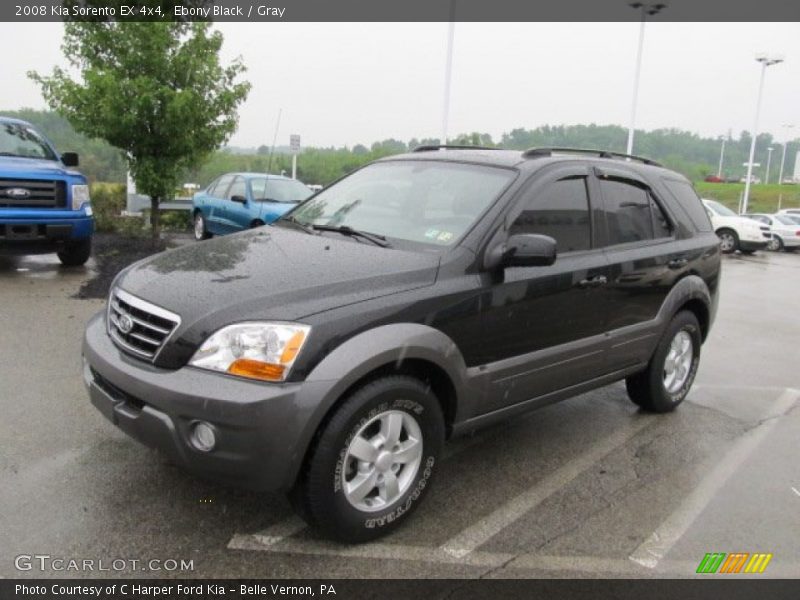 Ebony Black / Gray 2008 Kia Sorento EX 4x4