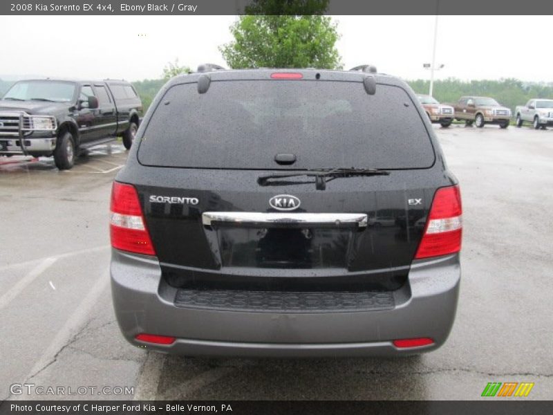 Ebony Black / Gray 2008 Kia Sorento EX 4x4
