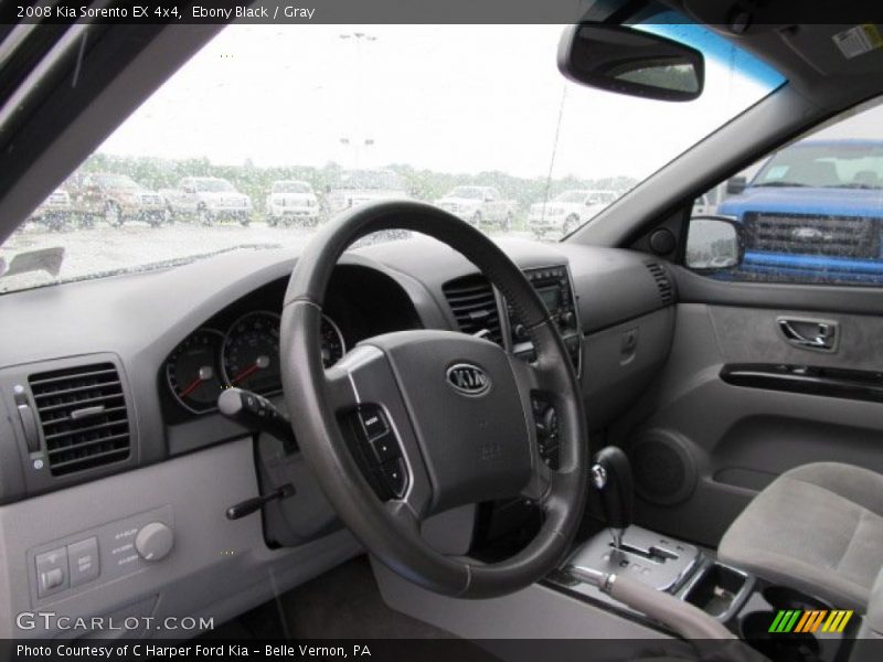 Ebony Black / Gray 2008 Kia Sorento EX 4x4