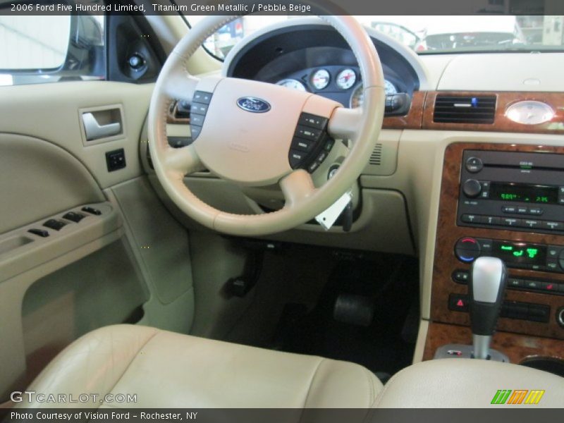 Titanium Green Metallic / Pebble Beige 2006 Ford Five Hundred Limited