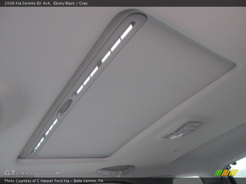 Ebony Black / Gray 2008 Kia Sorento EX 4x4