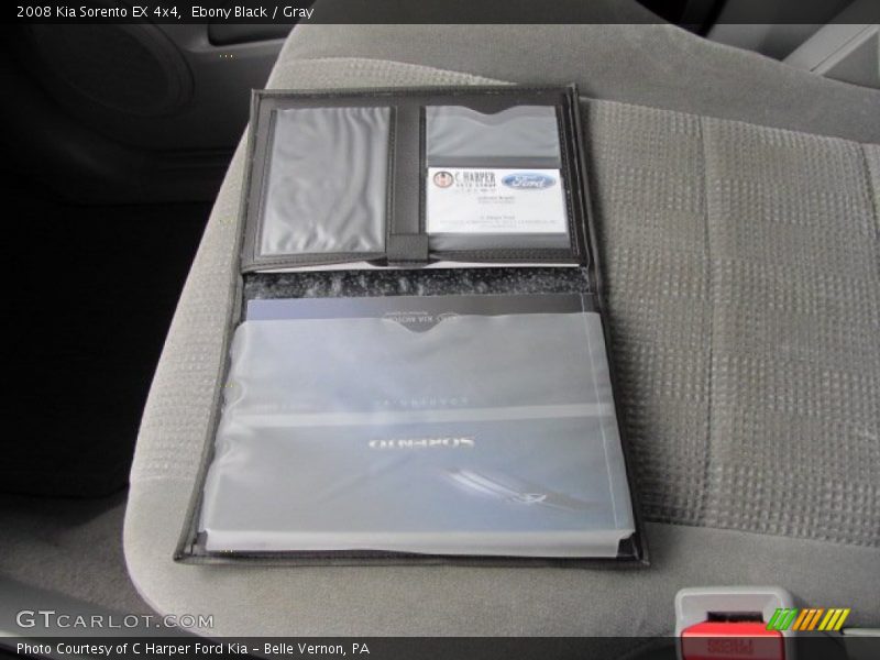 Ebony Black / Gray 2008 Kia Sorento EX 4x4