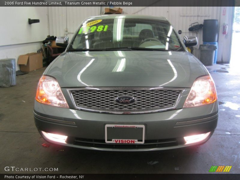 Titanium Green Metallic / Pebble Beige 2006 Ford Five Hundred Limited