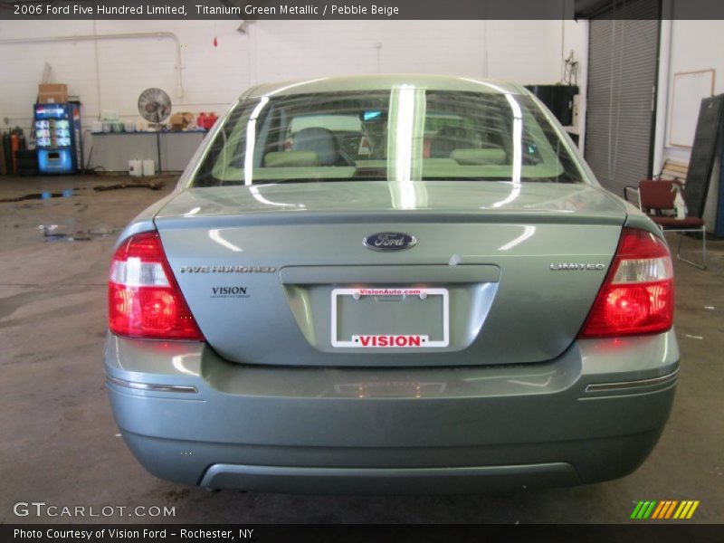 Titanium Green Metallic / Pebble Beige 2006 Ford Five Hundred Limited