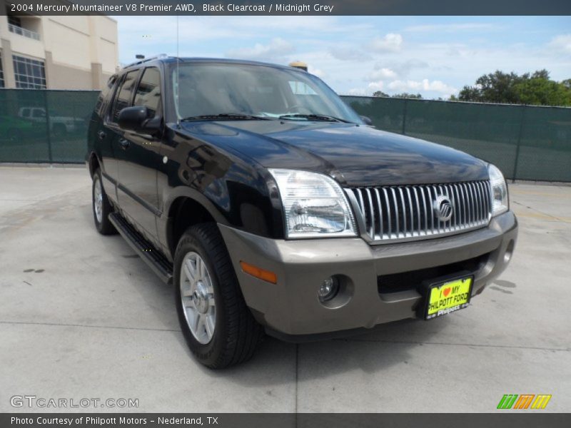 Black Clearcoat / Midnight Grey 2004 Mercury Mountaineer V8 Premier AWD