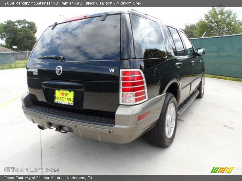 Black Clearcoat / Midnight Grey 2004 Mercury Mountaineer V8 Premier AWD