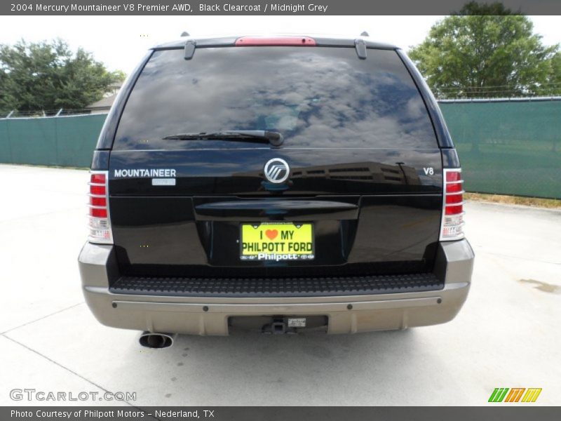 Black Clearcoat / Midnight Grey 2004 Mercury Mountaineer V8 Premier AWD