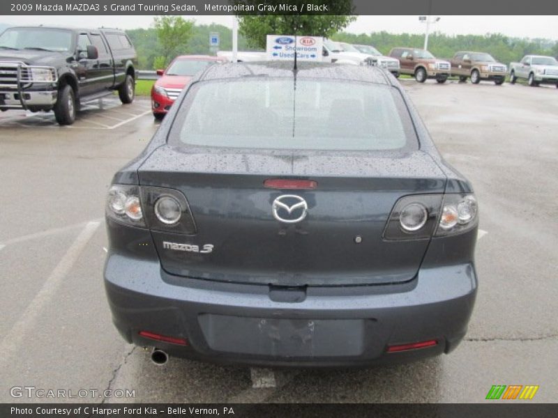 Metropolitan Gray Mica / Black 2009 Mazda MAZDA3 s Grand Touring Sedan