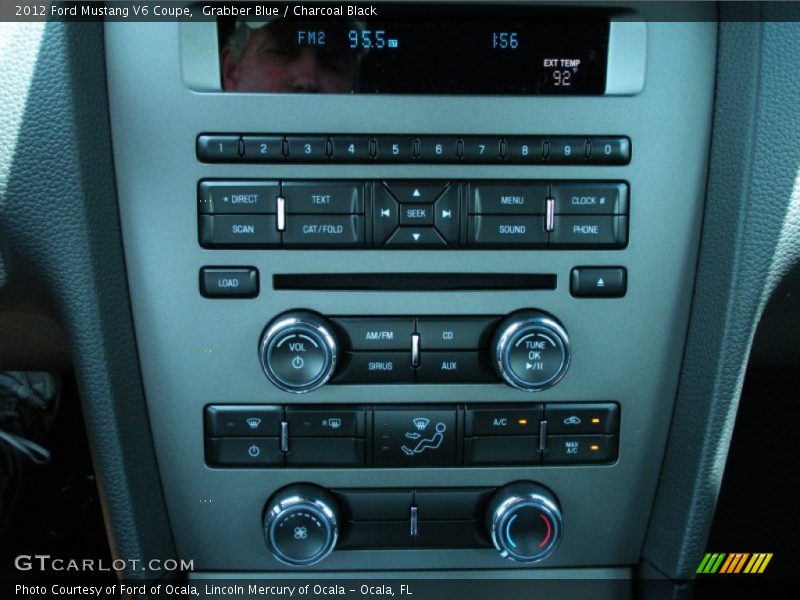 Grabber Blue / Charcoal Black 2012 Ford Mustang V6 Coupe