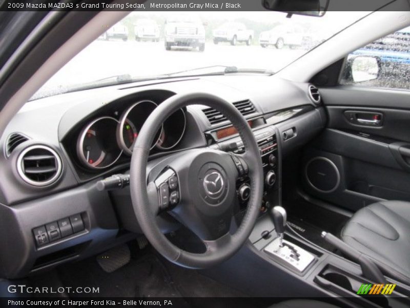  2009 MAZDA3 s Grand Touring Sedan Black Interior