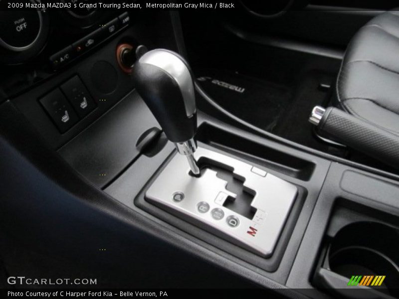 Metropolitan Gray Mica / Black 2009 Mazda MAZDA3 s Grand Touring Sedan