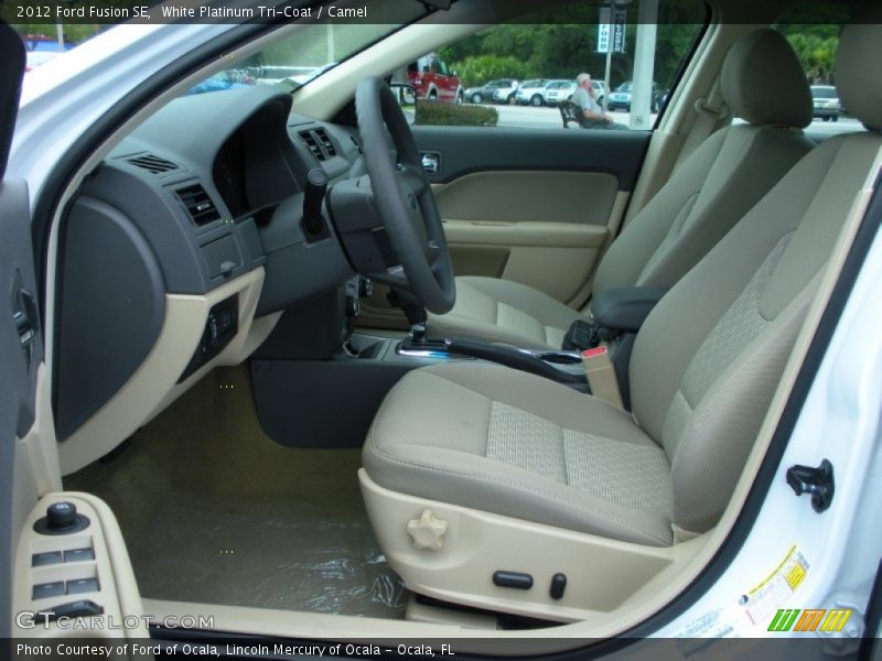  2012 Fusion SE Camel Interior