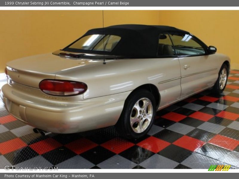 Champagne Pearl / Camel Beige 1999 Chrysler Sebring JXi Convertible