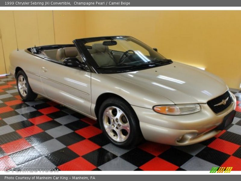 Champagne Pearl / Camel Beige 1999 Chrysler Sebring JXi Convertible