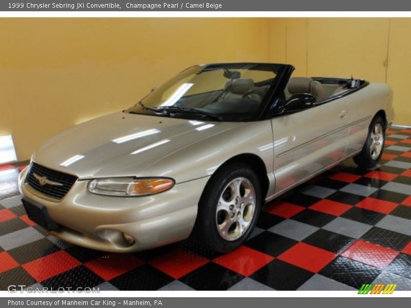 Champagne Pearl / Camel Beige 1999 Chrysler Sebring JXi Convertible