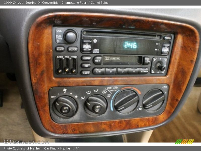 Champagne Pearl / Camel Beige 1999 Chrysler Sebring JXi Convertible