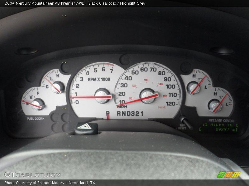  2004 Mountaineer V8 Premier AWD V8 Premier AWD Gauges