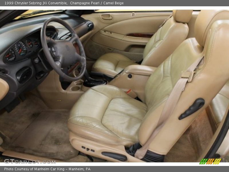 Champagne Pearl / Camel Beige 1999 Chrysler Sebring JXi Convertible