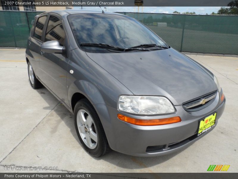 Medium Gray / Charcoal Black 2007 Chevrolet Aveo 5 LS Hatchback