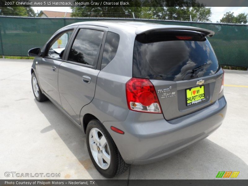 Medium Gray / Charcoal Black 2007 Chevrolet Aveo 5 LS Hatchback