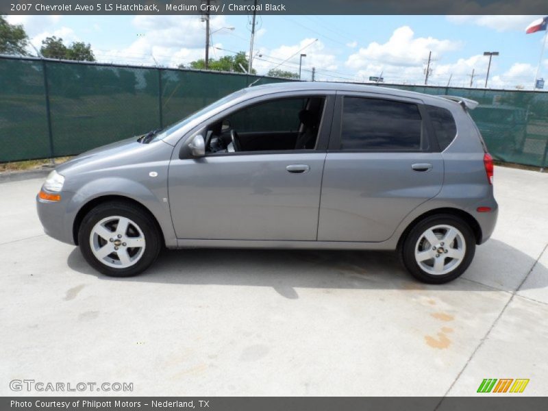 Medium Gray / Charcoal Black 2007 Chevrolet Aveo 5 LS Hatchback