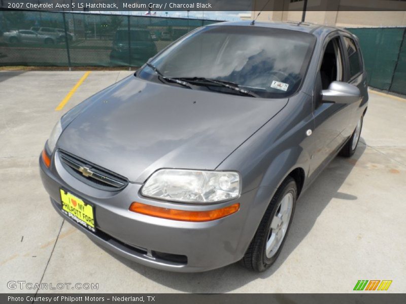 Medium Gray / Charcoal Black 2007 Chevrolet Aveo 5 LS Hatchback