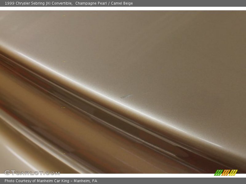 Champagne Pearl / Camel Beige 1999 Chrysler Sebring JXi Convertible