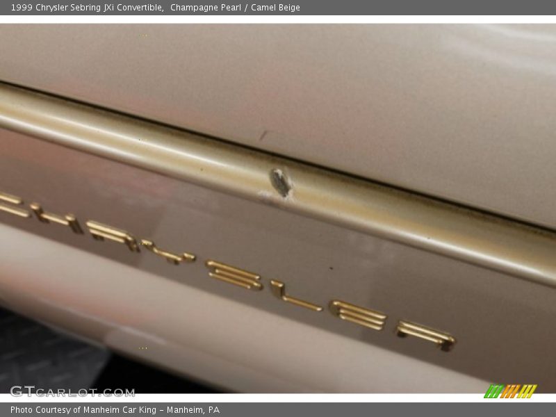 Champagne Pearl / Camel Beige 1999 Chrysler Sebring JXi Convertible