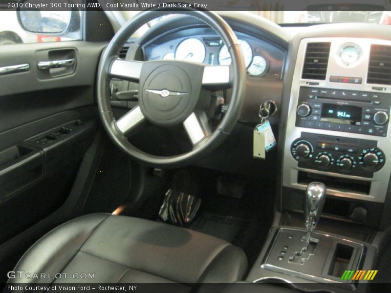 Cool Vanilla White / Dark Slate Gray 2010 Chrysler 300 Touring AWD
