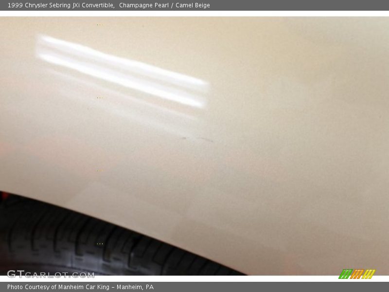 Champagne Pearl / Camel Beige 1999 Chrysler Sebring JXi Convertible