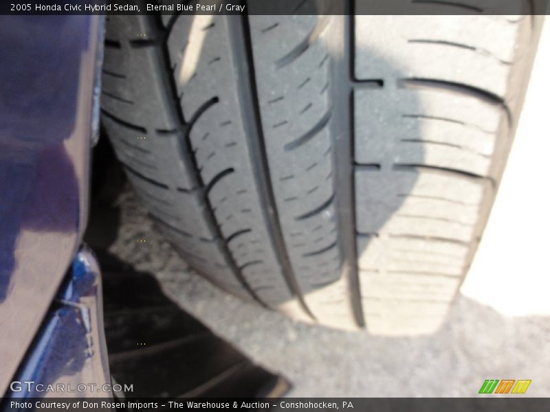 Eternal Blue Pearl / Gray 2005 Honda Civic Hybrid Sedan