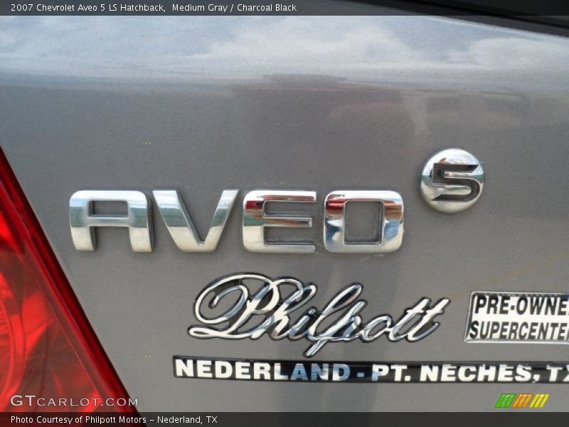 Medium Gray / Charcoal Black 2007 Chevrolet Aveo 5 LS Hatchback
