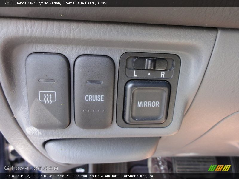 Eternal Blue Pearl / Gray 2005 Honda Civic Hybrid Sedan