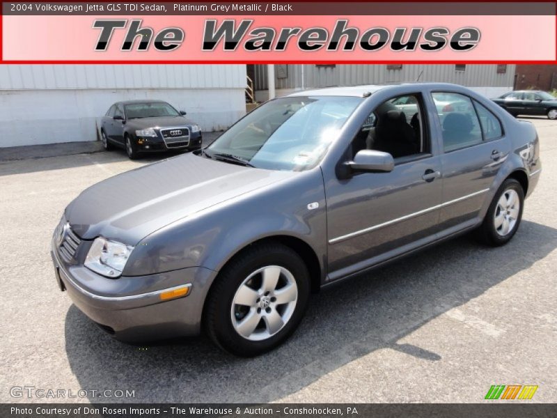 Platinum Grey Metallic / Black 2004 Volkswagen Jetta GLS TDI Sedan