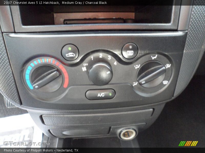 Medium Gray / Charcoal Black 2007 Chevrolet Aveo 5 LS Hatchback