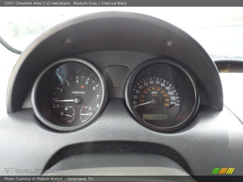 Medium Gray / Charcoal Black 2007 Chevrolet Aveo 5 LS Hatchback