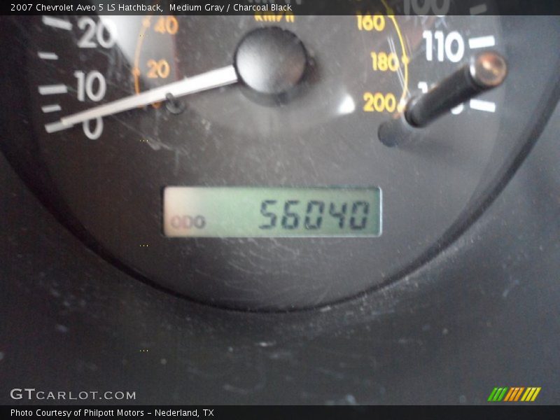 Medium Gray / Charcoal Black 2007 Chevrolet Aveo 5 LS Hatchback