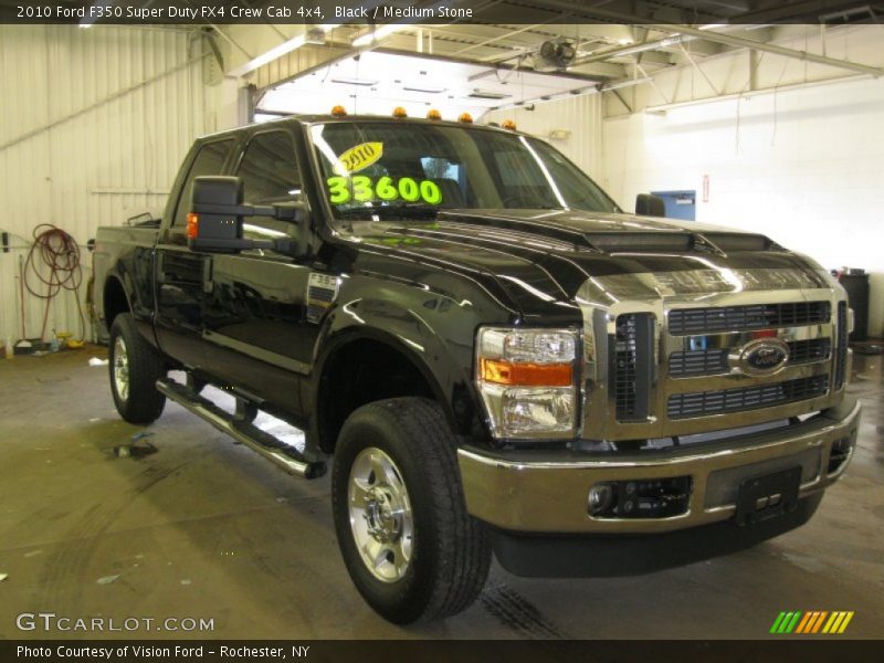 Black / Medium Stone 2010 Ford F350 Super Duty FX4 Crew Cab 4x4