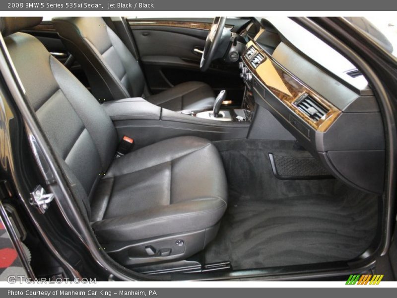 Jet Black / Black 2008 BMW 5 Series 535xi Sedan