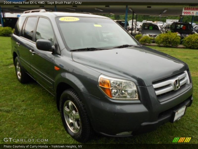 Sage Brush Pearl / Gray 2006 Honda Pilot EX-L 4WD