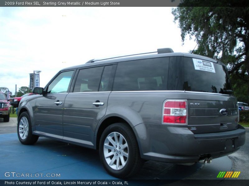 Sterling Grey Metallic / Medium Light Stone 2009 Ford Flex SEL