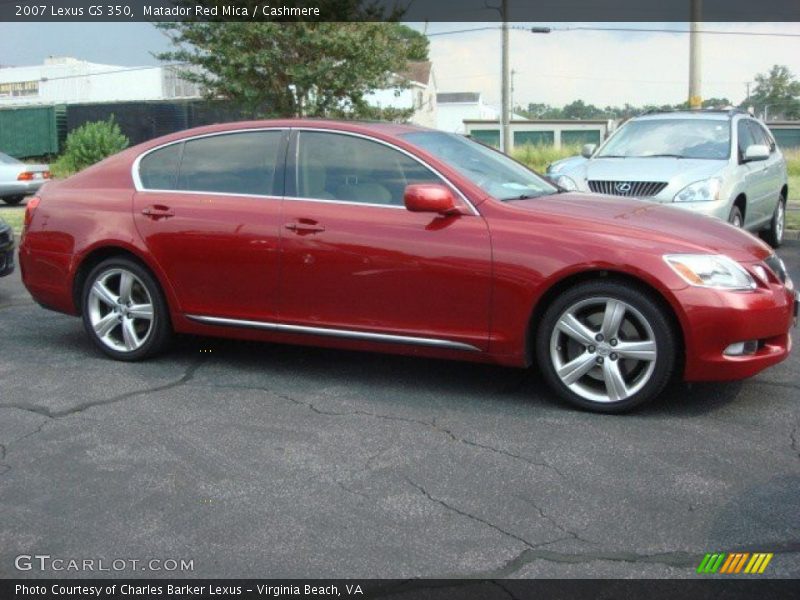 Matador Red Mica / Cashmere 2007 Lexus GS 350