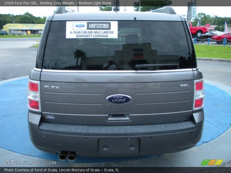 Sterling Grey Metallic / Medium Light Stone 2009 Ford Flex SEL