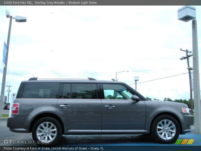 Sterling Grey Metallic / Medium Light Stone 2009 Ford Flex SEL